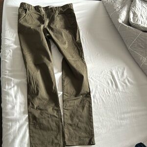 Dark Green Calvin Klein Slim Fit Dress Pants